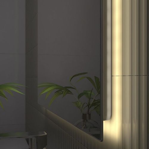 Зеркало с подсветкой Vigo Quadro 146 100х100 подвесное - фото 4