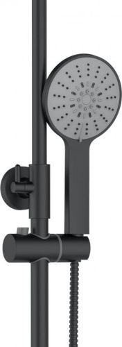 Душевая стойка Agger Thermo A2451244 настенная цвет черный с термостатом - фото 2
