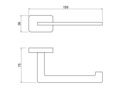Бумагодержатель Aquatek ЛИБРА AQ4308MB