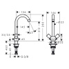 Смеситель для кухни Hansgrohe Logis 71280000 на мойку хром