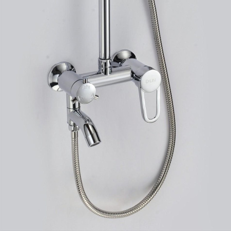 Душевая стойка D-Lin D10A16 настенная цвет хром