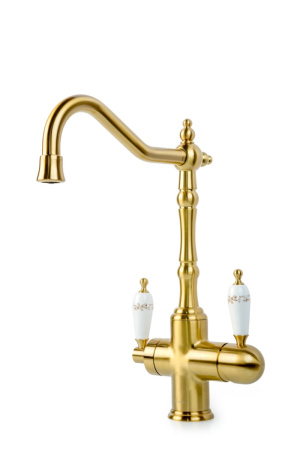 Смеситель для кухни Boheme Kitchen 111-PR на мойку бронза