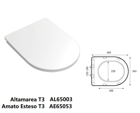 Унитаз подвесной Taliente Altamarea T3 AL65003 белый с сиденьем микролифт безободковый смыв торнадо