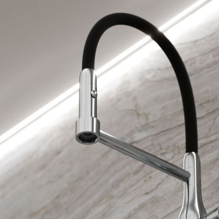 Смеситель для кухни Sancos Pride SC4011BNG на мойку нержавеющая сталь