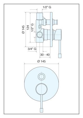 Смеситель Emmevi Eden 71019/NEO встраиваемый в стену черный