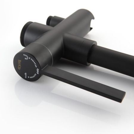 Смеситель Bond Circle B05-4988 напольный черный матовый без термостата