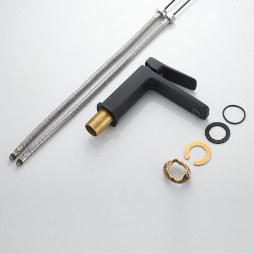 Смеситель Raffine F0199H на раковину черный - фото 4