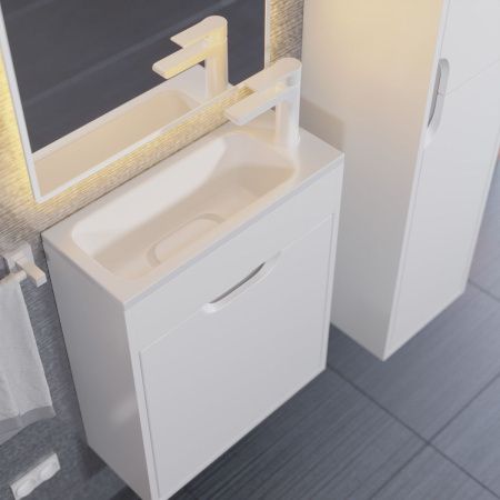 Тумба под раковину Uperwood Modul 2930205358 50х20 подвесная цвет белый