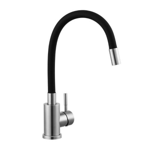 Смеситель для кухни Knotlor STREAMLINE SS-02 на мойку нержавеющая сталь - фото 4