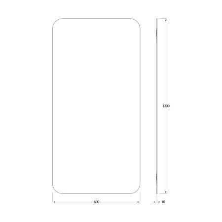 Зеркало Evoform Colora BY 0438 60х120 подвесное