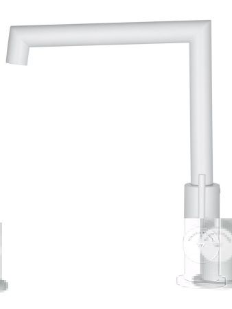 Смеситель для кухни Wonzon & Woghand WW-L1005-MW на мойку белый