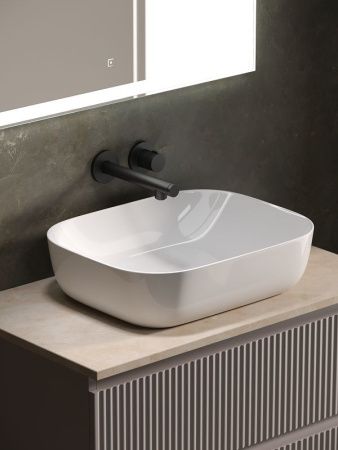 Тумба под раковину Sancos SNOB R SNR80SM 80х40 подвесная цвет коричневый