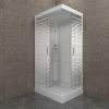 Душевая кабина Тритон Квадро Щ0000064616 120х80 прямоугольная с крышей ориентация универсальная