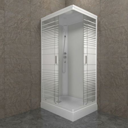 Душевая кабина Тритон Квадро Щ0000064616 120х80 прямоугольная с крышей ориентация универсальная