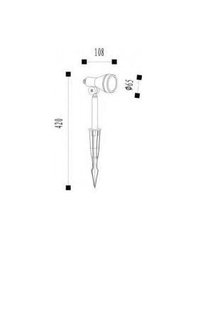 Ландшафтный светодиодный светильник Lucide Spike (Спике) 27882/05/30