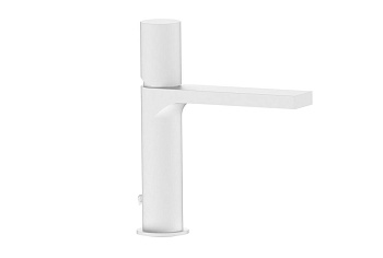 Смеситель AQG Tube 01TUB100BL на раковину белый матовый