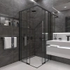 Душевой уголок Veconi Rovigo RV47B-90-01-C4 90х90 стекло прозрачное профиль черный без поддона