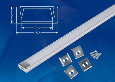 Профиль (UL-00005027) Uniel UFE-K UFE-K02 Silver/Frozen 200 Polybag