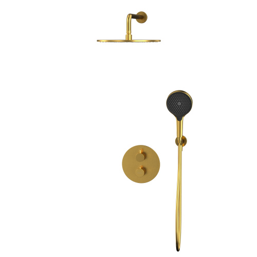 Душевая система Whitecross Y brushed gold YSET08TOPGLB встраиваемая - фото 2