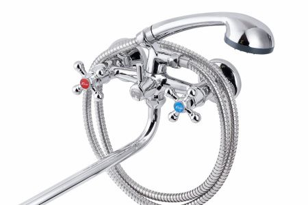 Смеситель для ванны и душа FAUZT FZs-471-54 настенный хром