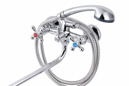 Смеситель для ванны и душа FAUZT FZs-471-54 настенный хром - фото 2