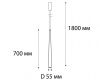 Светильник подвесной Italline IT03 IT03-1428 coffee