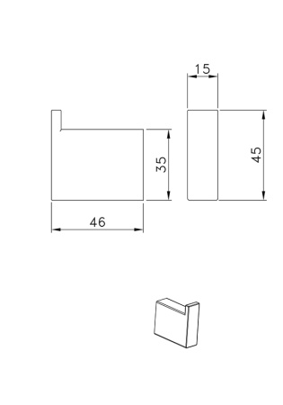 Крючок AltroBagno Aperto AltroBagnoAperto081004Cr