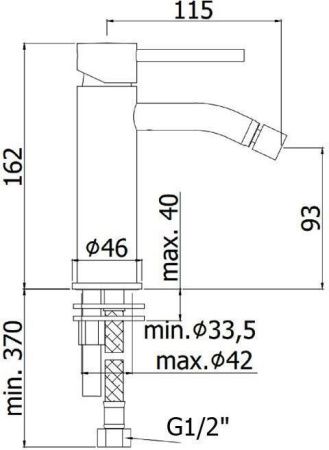 Смеситель Paffoni Light LIG131CR на биде хром