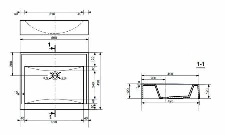 Тумба с раковиной Эстет ФР-00003613 70х50 напольная цвет белый