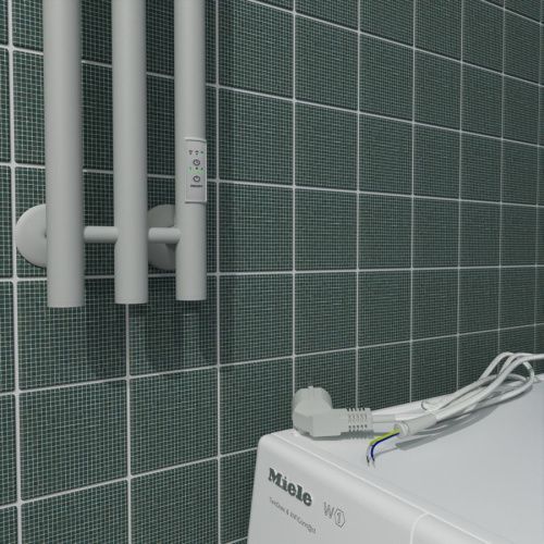 Полотенцесушитель Маргроид Inaro Inaro3v-12012-1049-9016R 15х120 электрический белый матовый - фото 4