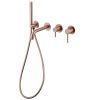 Смеситель для ванны и душа Abber Wasser Kreis AF8130MRG встраиваемый в стену розовое золото