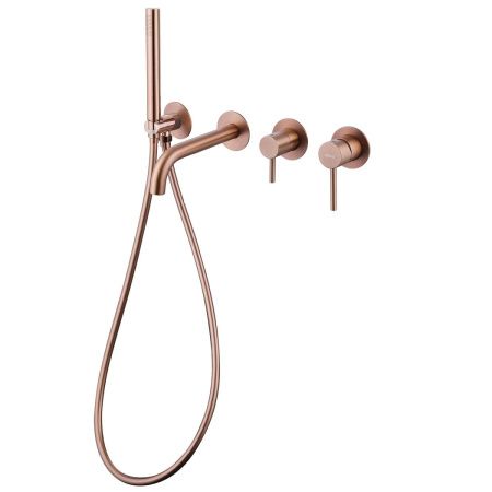 Смеситель для ванны и душа Abber Wasser Kreis AF8130MRG встраиваемый в стену розовое золото