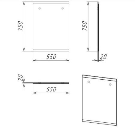 Зеркало Grossman Бруно 205506 60х80 подвесное