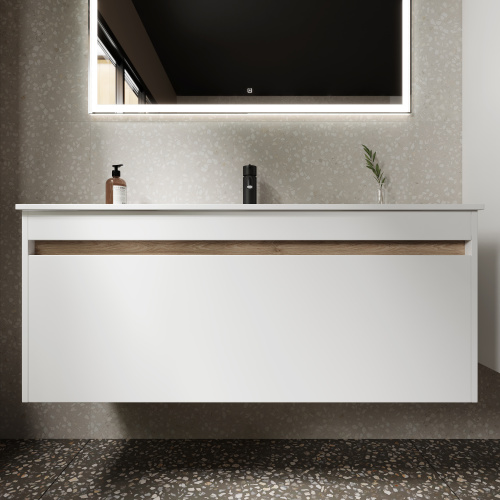 Тумба под раковину Sancos Smart SM120-1W 119х45х50 настенная - фото 4
