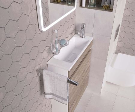 Раковина из искусственного камня Uperwood Modul 2911020338 60х20 полувстраиваемая цвет белый