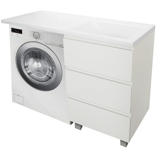 Тумба с раковиной Эстет Dallas Luxe 110 ФР-00002019 45х48х86 напольная цвет белый - фото 2