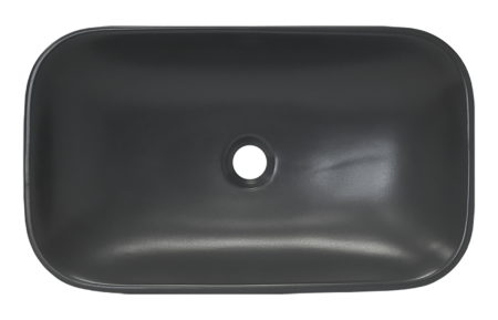 Раковина мебельная из сантехнического фарфора Sanita Luxe Infinity 60 (серая) INFSLWB25 60х40 накладная цвет серый