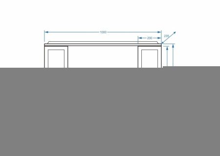 Зеркало-шкаф Stella Polar Концепт SP-00000135 100х70 подвесной цвет белый