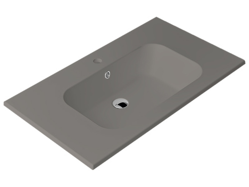 Раковина из санфаянса Berloni Bagno LAVQADINCXR55 176 91х52 встраиваемая цвет серый