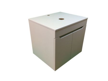 Тумба с раковиной Sintesi STL.W7019_SIN-LVB-APP-409GM 60х60 подвесная цвет белый