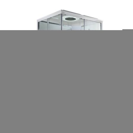 Душевая кабина AvaCan K K2810LED 100х80 прямоугольная с крышей ориентация универсальная