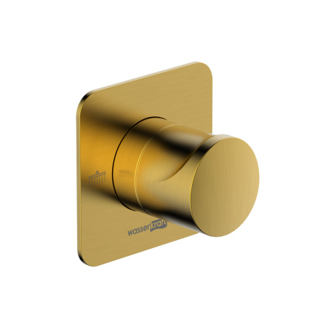 Переключатель на 2 выхода WasserKRAFT Havel 3600 A282 встраиваемый золото