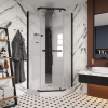 Душевая кабина Cerutti SPA CHIKA901B 90х90 пятиугольная без крыши ориентация универсальная