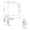 Смеситель Gattoni CIRCLE TWO 9150/91NO на биде черный