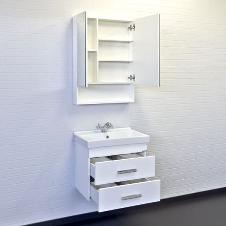 Тумба с раковиной Comforty Никосия 00-00011161CF 60х40 подвесная цвет белый