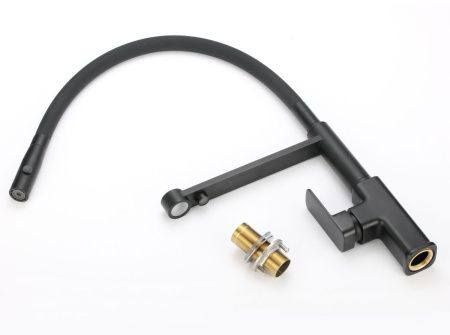 Смеситель для кухни Savol S-L1808H-01 на столешницу черный