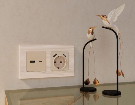 Рамка двухместная Ambrella Volt Grand (Гранд) AF930302