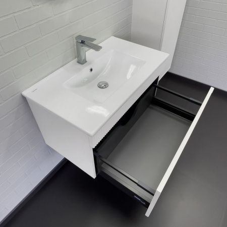 Тумба с раковиной Comforty Мадрид 00-00017865CF 80х50 подвесная цвет белый