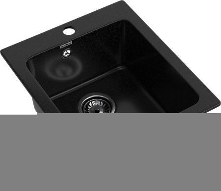 Кухонная мойка Granfest Praktik P-505 черный 45х50 цвет черный поверхность матовая