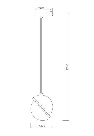 Светильник подвесной Freya Element (Элемент) FR5181PL-01CH